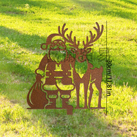 Décoration de Noël en fer forgé vieilli, style vintage, pour jardin extérieur, fabriquée en Chine, best-seller transfrontalier