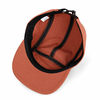 Casquettes de baseball ajustables en coton 100% à 5 panneaux avec logo personnalisé imprimé, bord plat, pour course en extérieur et camping, vente en gros, unies