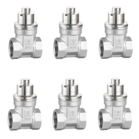 Vannes à opercule souples à verrouillage magnétique manuel, filetage femelle, en acier inoxydable DN15-DN50, vente directe usine LISHUI