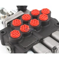 Vanne directionnelle monobloc M45 à 3 voies, manuelle et à joystick, 45 L/min 250 Bar, ports G3/8 - Solutions de contrôle hydraulique