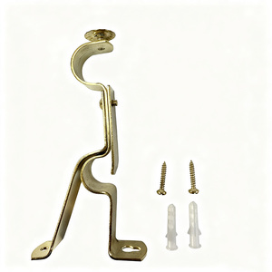 Кронштейны для карнизов из нержавеющей стали, регулируемые держатели для шторных штанг - Product Image 3