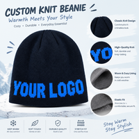 Bonnes affaires : Bonnet tricoté élégant et personnalisable avec logo, doux pour la peau, chaud et extensible, idéal pour les événements de groupe et le shopping urbain