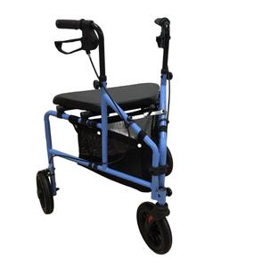 Andador de 3 ruedas con asiento-Andador Tri <span class=keywords><strong>Rollator</strong></span> para personas mayores y adultos-Ligero y plegable, con asiento, frenos y ruedas - Product Image 1
