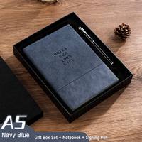 Service OEM/ODM, boîte cadeau en cuir PU, couverture rigide, stylo de signature, ensemble de luxe pour cadres, carnet de notes A5 personnalisable