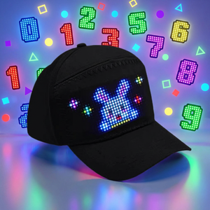 Casquette LED personnalisée OEM ODM avec logo, écran LED lumineux, style vintage Dobby, sportive, réglable, pour affaires, sports, vente en gros - Product Image 1