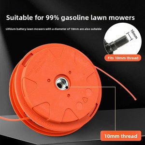 Tête de débroussailleuse électrique universelle orange, brosse à corde, désherbeur, pas de démontage requis, ensemble d'accessoires durables - Product Image 2