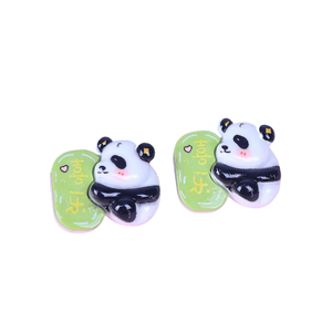 Lindo Llavero con Diseño de Panda con <span class=keywords><strong>la</strong></span> Frase 'Buena <span class=keywords><strong>Suerte</strong></span>, Trabaja Duro para Ganar Dinero', Materiales para Joyería de Resina y Manualidades - Product Image 4