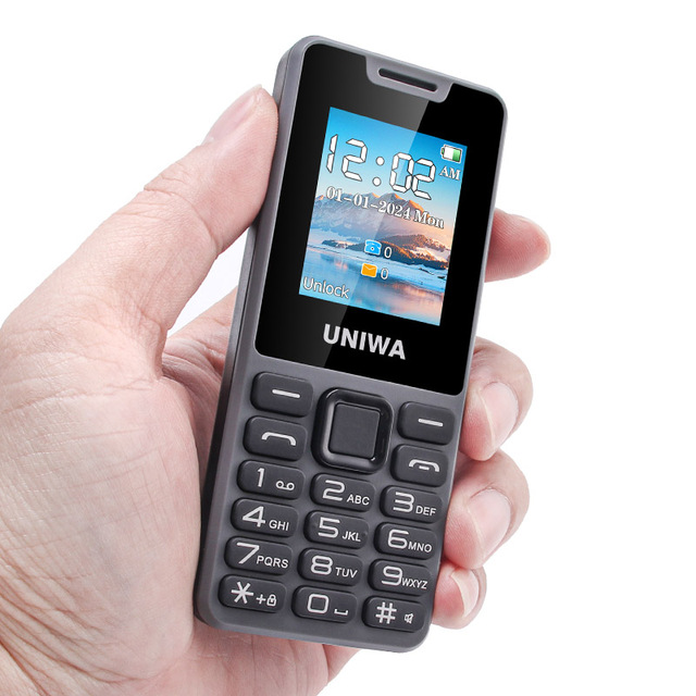2025 New Hot Selling Cheap Button Phones Customized UNIWA FD006 1.77 Inch Dual Sim Card 4G Keypad Feature Phone