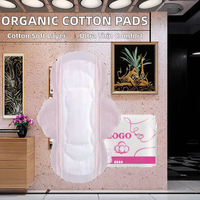 Vente en gros de serviettes hygiéniques à ailettes en coton biologique Guangni, biodégradables, super absorbantes, anti-fuites, jetables, pour la nuit