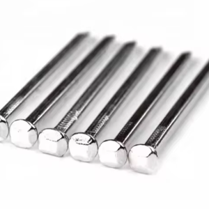 Clous à tête ronde en acier galvanisé, pointe diamant, revêtement vinyle, tige lisse, classe 8, diamètre 1,08, calibre 2,1, pour la construction - Product Image 1