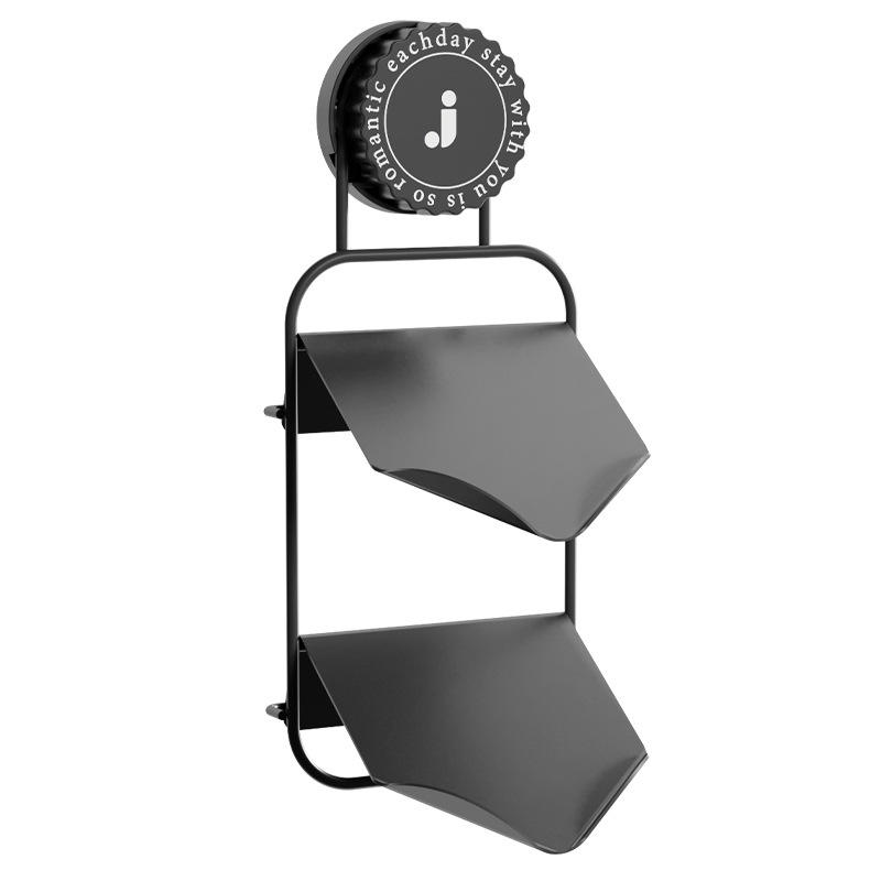 Porte-savon en fer à ventouse double couche-gris bronze