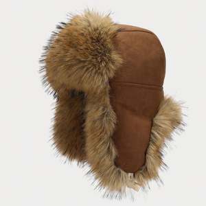 Gorro de Invierno para Hombre 2024, Diseño Moderno, Cálido, de Piel, Estilo Trapper, Venta al Por Mayor - Product Image 4