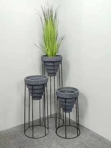 <span class=keywords><strong>Maceta</strong></span> de Fibra de Vidrio Reforzada con Plástico, Diseño Cónico Invertido de Cinco Niveles, Simple y Creativo, Venta Directa de Fábrica - Product Image 6