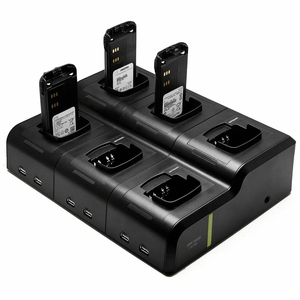 ETMY Durable ABS 6 Bay 14V Over-Charging Protection Charging Station for GP Series and HT Series <b>Walkie</b> <b>Talkie</b> Units - Product Image 2