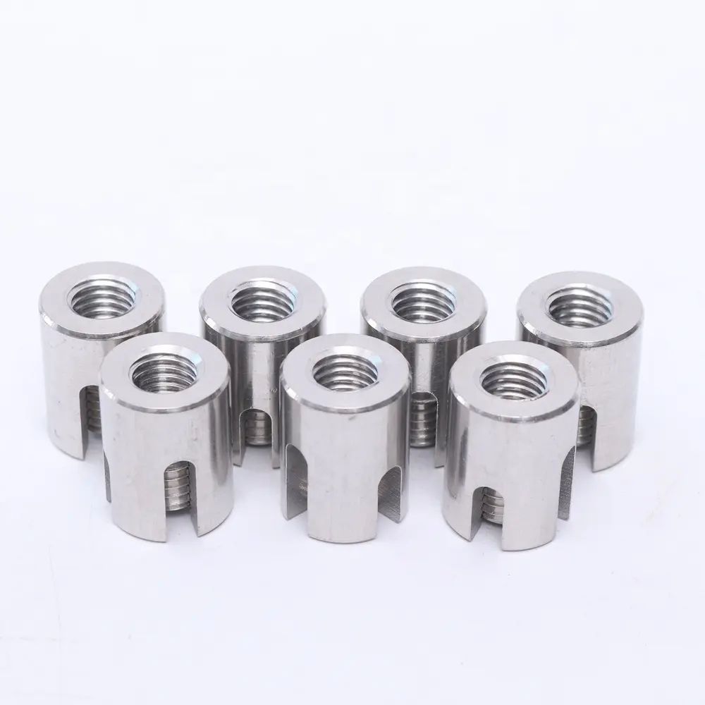 High quality Stainless Steel 316 Through-hole Wire Rope Trellis Cross Clip Garden wire rope tightener