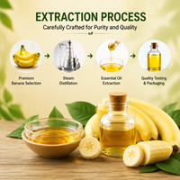 Huile essentielle de banane fraîche écologique, parfum longue durée pour bougies parfumées, vaporisateurs d'ambiance, pot-pourri et formules chimiques