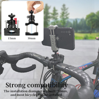 Support de caméra universel en alliage d'aluminium pour guidon de vélo et moto, nouveau design personnalisé, 1/4"-20 3/8"-16
