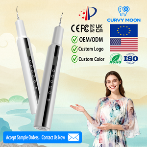 CURVY MOON Détartreur dentaire électrique portable sans fil, Nettoyeur de dents, Machine à effacer la plaque dentaire, Soin buccal - Product Image 1