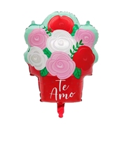 Ballons en feuille d'aluminium en forme de cœur, de lèvres, d'ours et de fleurs pour la Saint-Valentin, pour les décorations de mariage