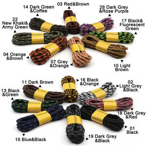 Lacets de sport d'escalade tressés à double boule durables en gros, antidérapants, en polyester plat, métalliques, pour l'extérieur, très résistants, 5 mm, paire - Product Image 6