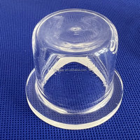 Insert de réacteur en quartz fondu avec bride et fond scellé, résistant aux acides et aux alcalis, pour traitement chimique SiO2