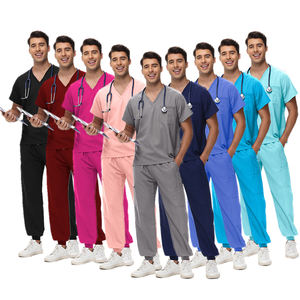 Venta al por mayor <span class=keywords><strong>de</strong></span> bajo <span class=keywords><strong>precio</strong></span>, uniforme <span class=keywords><strong>de</strong></span> hospital, ropa <span class=keywords><strong>de</strong></span> trabajo, conjunto <span class=keywords><strong>de</strong></span> uniforme <span class=keywords><strong>de</strong></span> médico y <span class=keywords><strong>enfermera</strong></span> <span class=keywords><strong>de</strong></span> 9 colores para hombres - Product Image 2