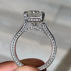 Anello Geometrico Quadrato dal Look Trasparente, Elegante Stile Estivo per Matrimoni, Gioielli alla Moda per Donne - Product Image 3