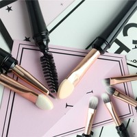Brocha de Maquillaje Multifuncional para Cejas, Diseño de Doble Hélice Diagonal, Herramientas de Belleza