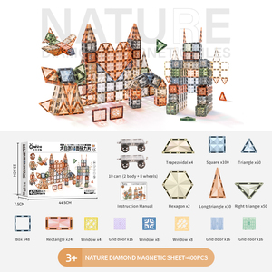 200 pcs 5 ס מ אריחים מגנטיים יהלום 3d בלוקים מגנטים אריחי מגנט לילדים גזע צעצועים חינוכיים חושיים חינוכיים cPC astm cpc - Product Image 6