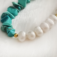Bijoux fins tendance, plaqué or 18 carats, perle d'eau douce blanche de qualité AAAA, véritable argent S925, bracelet à maillons en forme de pomme de terre