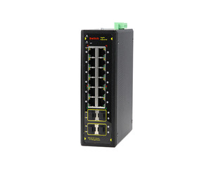 L2+ Managed Industrial <b>Ethernet</b> <b>Switch</b> with 12 Gigabit RJ45 Ports + 4 SFP Slots - Product Image 1