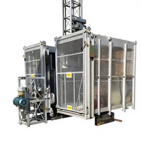 Monte-charge de chantier SC200 à moteur haute efficacité, commande de fréquence, fonctionnement fluide, galvanisé, pour utilisation sur site, 2000 kg