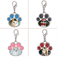 Etiquettes en forme de griffe de chat par sublimation, étiquettes de chien, pendentifs vierges imprimés par transfert thermique, ornements suspendus, petits cadeaux sublimation