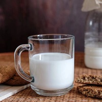 Tasses à café en verre transparent à double paroi résistantes à la chaleur, capacité 222 ml, idéales pour le cappuccino, les fêtes et le thé – Vente chaude directe usine