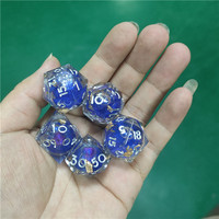 Dadu DND Set Resin pasir hisap dadu Polyhedron RPG bermain peran permainan D & D D20 papan permainan Dungeon Dragon COC kirim logam