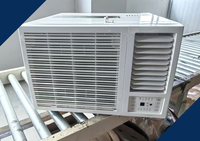 Climatisation solaire AC DC de type fenêtre 5000BTU 9000BTU 12000BTU 1 tonne 2 tonnes pour le Moyen-Orient, refroidissement hors réseau