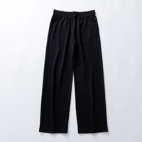 Pantalon de yoga à taille haute avec cordon de serrage, coupe droite, ample et large, long