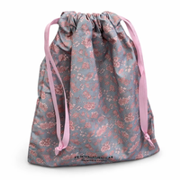 Sac à poussière en sergé de coton imprimé avec logo personnalisé, grand format, avec cordon de serrage, pour sac à main, chapeau, vente chaude, pochette cadeau en mousseline pour chaussures et cosmétiques