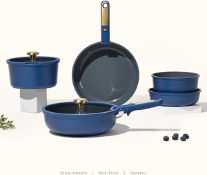 Juego de Utensilios de Cocina Antiadherentes de Cerámica y Granito de 15 Piezas, Personalizado OEM, con Mango Desmontable, Compatible con Gas, Ahorra Espacio - Product Image 6