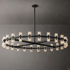 Stile americano tutto in rame moderno <span class=keywords><strong>lampadario</strong></span> di cristallo minimalista per soggiorno sala da pranzo elegante lampada da <span class=keywords><strong>parete</strong></span> Home Hall luce principale - Product Image 3