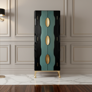 <span class=keywords><strong>Armoire</strong></span> de rangement haute en bois massif de luxe moderne <span class=keywords><strong>pour</strong></span> salon, avec design gain de place, <span class=keywords><strong>pour</strong></span> usage hôtelier - Product Image 2