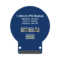 Antarmuka SPI LCD bulat 1.28 inci dengan resolusi 240x240 untuk aplikasi grafis pada Raspberry Pi untuk Arduino STM32