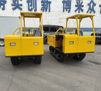 Transporteur à chenilles CVT de 1,5 tonne, benne à chenilles tout-terrain de 1500 kg, mini-transporteur à chenilles hydraulique à déchargement automatique