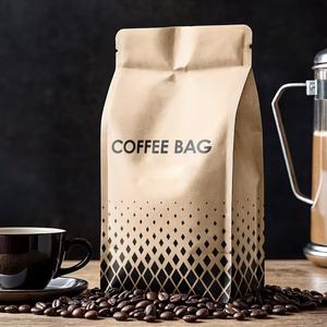 Sacs d'emballage en aluminium à fond plat, étanches, pour grains de café et sushis, avec valve, en plastique, personnalisables, vente chaude - Product Image 4