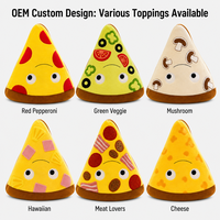 Peluche Géante Pizza Personnalisée de 14 Pouces pour Grossistes – Coussin Doux et Confortable en Forme de Nourriture pour Décoration Intérieure