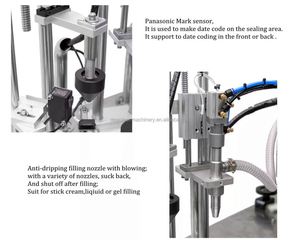 Machine de remplissage et de scellage automatique multifonctionnelle pour tubes cosmétiques avec impression de date - Product Image 4