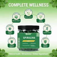 Gummies Super Greens : Vitamines pour Booster l'Énergie et Soutenir l'Immunité – Spiruline, Chlorelle, Gummies Véganes