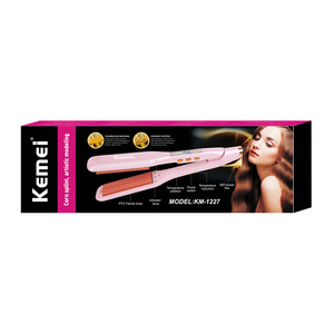 Fer à friser multi-styler Kemei KM-1227 rose avec écran numérique et chauffage rapide - Product Image 1