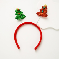 Bandeau de cheveux de Noël créatif fait main unisexe avec nœud et motif de renne, cadeau de Noël