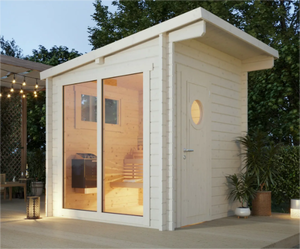 Appareil de sauna à vapeur Swankia, type cadre USA, sauna portable pour une personne, sauna domestique avec générateur de vapeur - Product Image 1